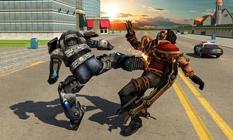 Futuristic Metal Soldier: Cyborg Battlefield Affiche