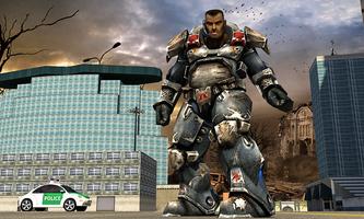 Futuristic Metal Soldier: Cyborg Battlefield capture d'écran 1