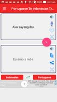 Portuguese Indonesian Translator स्क्रीनशॉट 1