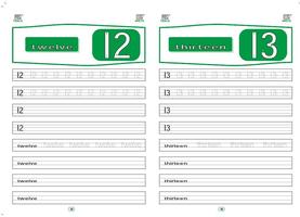 Poster Learn to Write Numbers