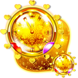 Golden Clock Live Wallpaper