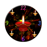 ikon Diwali Clock Wallpaper