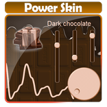 Dark chocolate Poweramp Skin