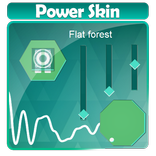 Flat forest Poweramp Skin