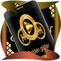 Golden glitter