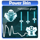 Halloween ghost Poweramp Skin