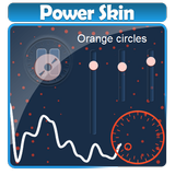 Orange circles Music Player Skin icon