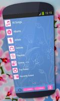 برنامه‌نما Pink orchid Music Player Skin عکس از صفحه