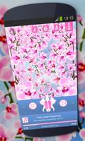 پوستر Pink orchid Music Player Skin