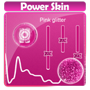 Pink glitter Music Player Skin APK