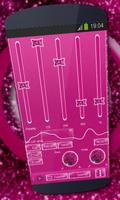 Pink glitter Music Player Skin 스크린샷 1
