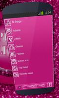 Pink glitter Music Player Skin 스크린샷 3