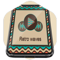 Retro waves Music Player Skin