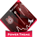 ”Red waves Poweramp Skin