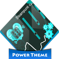 Steampunk cat Poweramp Skin