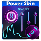 Neon pink Poweramp Skin biểu tượng