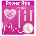 Pérola rosa Poweramp Pele ícone