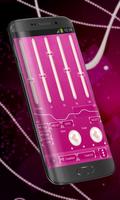 Pink pearl Poweramp Skin تصوير الشاشة 1