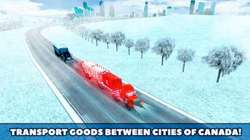 Canada Truck Driving Simulator: Driver Road captura de pantalla 1