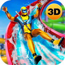 Water Slide Park Aqua Superhero Race Simulator APK