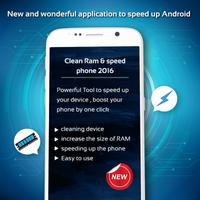 Clean Ram & speed phone 2016 Poster