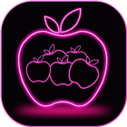 Neon Apple Live Wallpaper icono