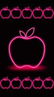 Neon Apple Live Wallpaper capture d'écran 1