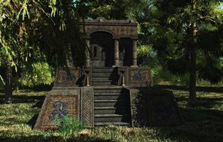 برنامه‌نما Temple In Jungle Wallpaper عکس از صفحه