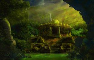 برنامه‌نما Temple In Jungle Wallpaper عکس از صفحه