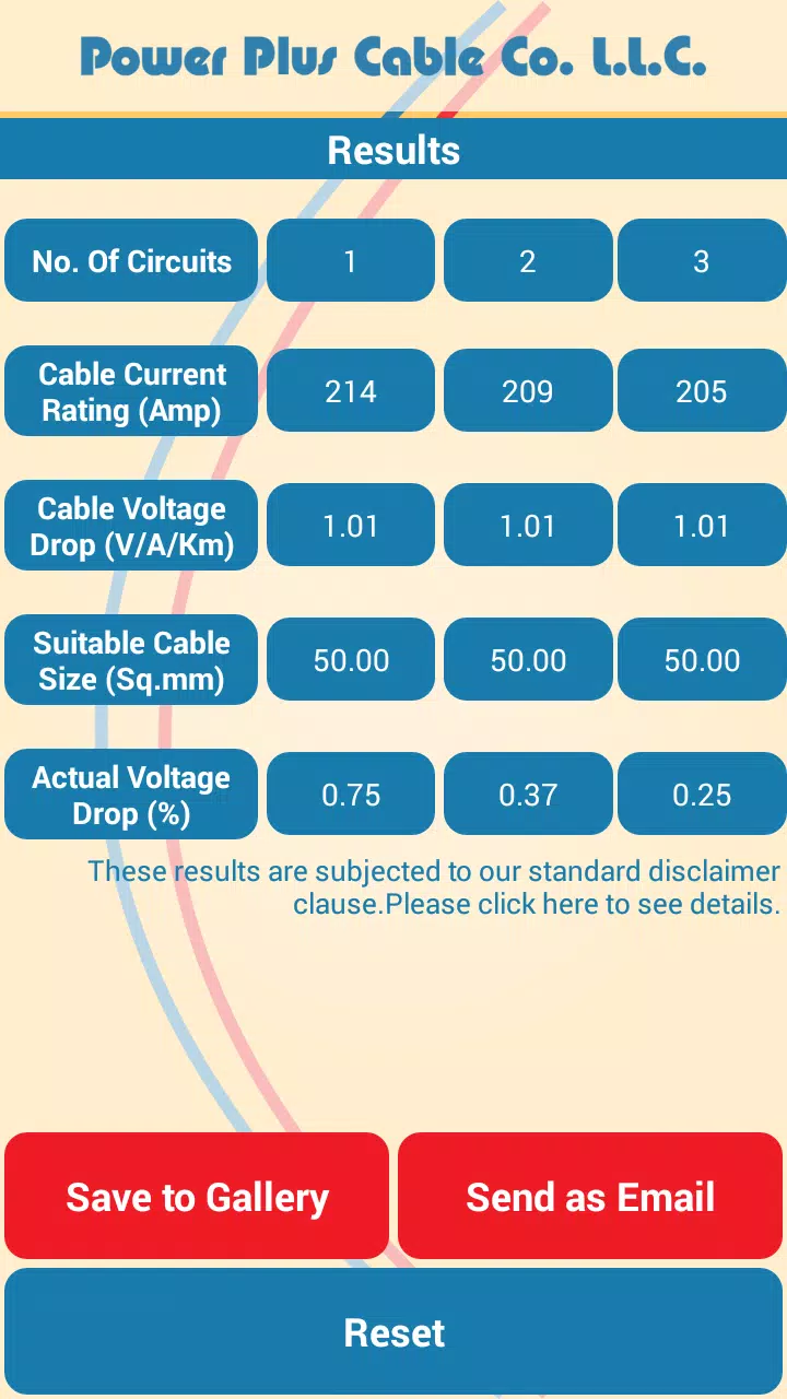 Cable Size Calculator APK for Android Download