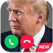 Fake Call Donald Trump 2017 icon