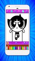 Powerpuff-Girls coloring book ポスター