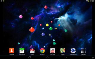 Droid Invasion 3D-Wallpaper captura de pantalla 2
