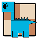 Square Dino Crush أيقونة