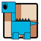 Square Dino Crush icon