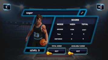 Slam Dunk Real Basketball - 3D اسکرین شاٹ 1