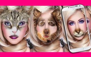 Animal Face Morphing Stickers-poster