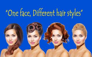 Women Hair Style Stickers capture d'écran 1