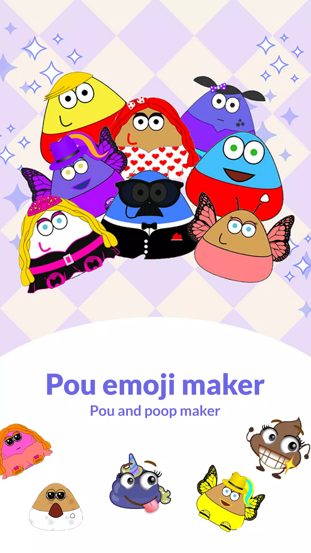 Pou Emoji Maker Animoji Phone X- Pou For Free (Cute Emoticons Free & Free  3D Animoji for Phone X) APK - Baixar - livre