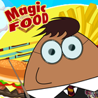 A magic Food happy jumping icon