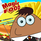 A magic Food happy jumping icon