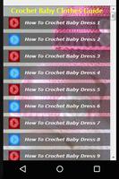 Crochet Baby Clothes Guide capture d'écran 1