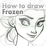 How to draw Frozen icône