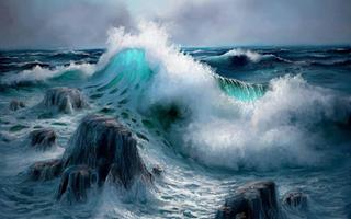 Ocean Wave Wallpaper capture d'écran 1