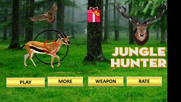 jungle animal hunting 3d poster