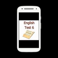 Test d'anglais 6 Affiche