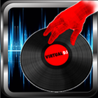 Vitual DJ mixer player-icoon