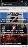 Beppe Grillo Blog Italian news โปสเตอร์