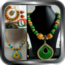 New Silk Thread Jewelery Necklace Earring Bracelet aplikacja