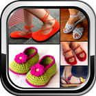 DIY Crochet Shoes Baby Booties ladies Slipper Home ikona